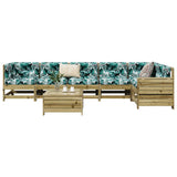 7 Piece Garden Sofa Set Impregnated Wood Pine