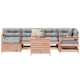 7 Piece Garden Sofa Set Solid Wood Douglas Fir