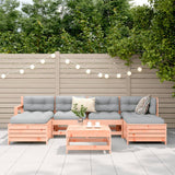 7 Piece Garden Sofa Set Solid Wood Douglas Fir