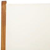Reclining Garden Chairs 4 pcs Cream White Fabric and Solid Wood