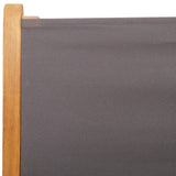 Reclining Garden Chairs 4 pcs Anthracite Fabric and Solid Wood