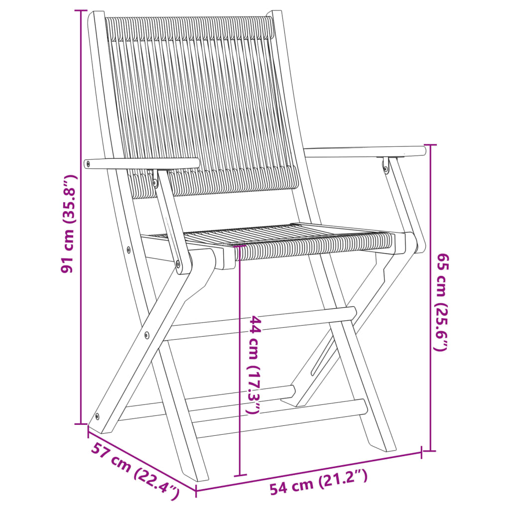 Folding Garden Chairs 4 pcs Beige Solid Wood Acacia