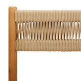 Folding Garden Chairs 8 pcs Beige Solid Wood Acacia