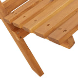 Folding Garden Chairs 4 pcs Black Solid Wood Acacia