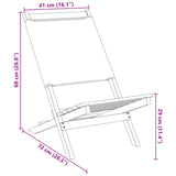 Folding Garden Chairs 4 pcs Green Fabric and Solid Wood