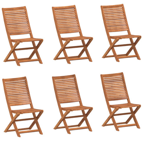 Folding Garden Chairs 6 pcs 51x66x95 cm Solid Wood Acacia