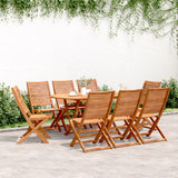 Folding Garden Chairs 8 pcs 51x66x95 cm Solid Wood Acacia