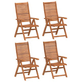 vidaXL Reclining Garden Chairs 4 pcs 56x72x107 cm Solid Wood Acacia