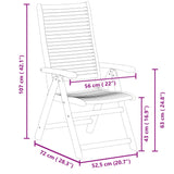 vidaXL Reclining Garden Chairs 4 pcs 56x72x107 cm Solid Wood Acacia