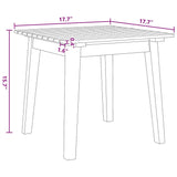 Garden Chairs with Table 3 pcs Grey 45 x 45 x 40 cm