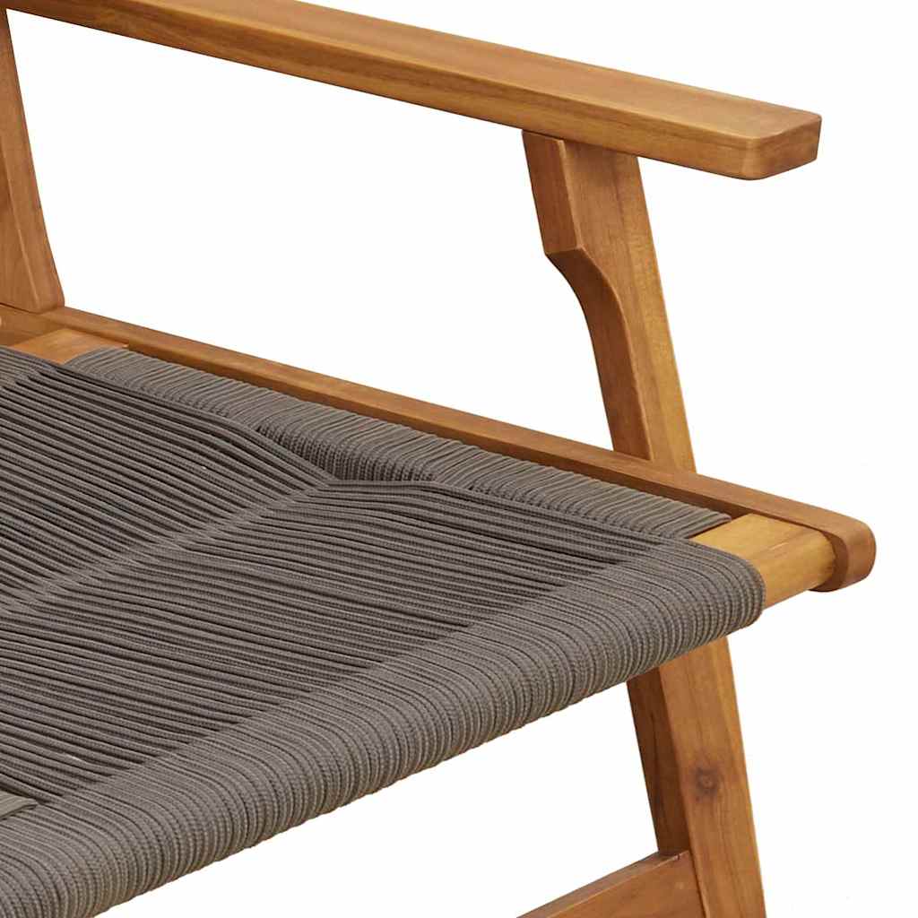 Garden Chairs with Table 3 pcs Grey 45 x 45 x 40 cm