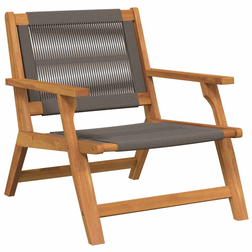 Garden Chairs with Table 3 pcs Grey 45 x 45 x 40 cm