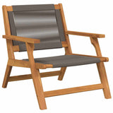 Garden Chairs with Table 3 pcs Grey 45 x 45 x 40 cm