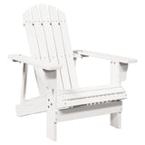 Adirondack Chair White 69x85x90.5 cm Solid Wood Fir