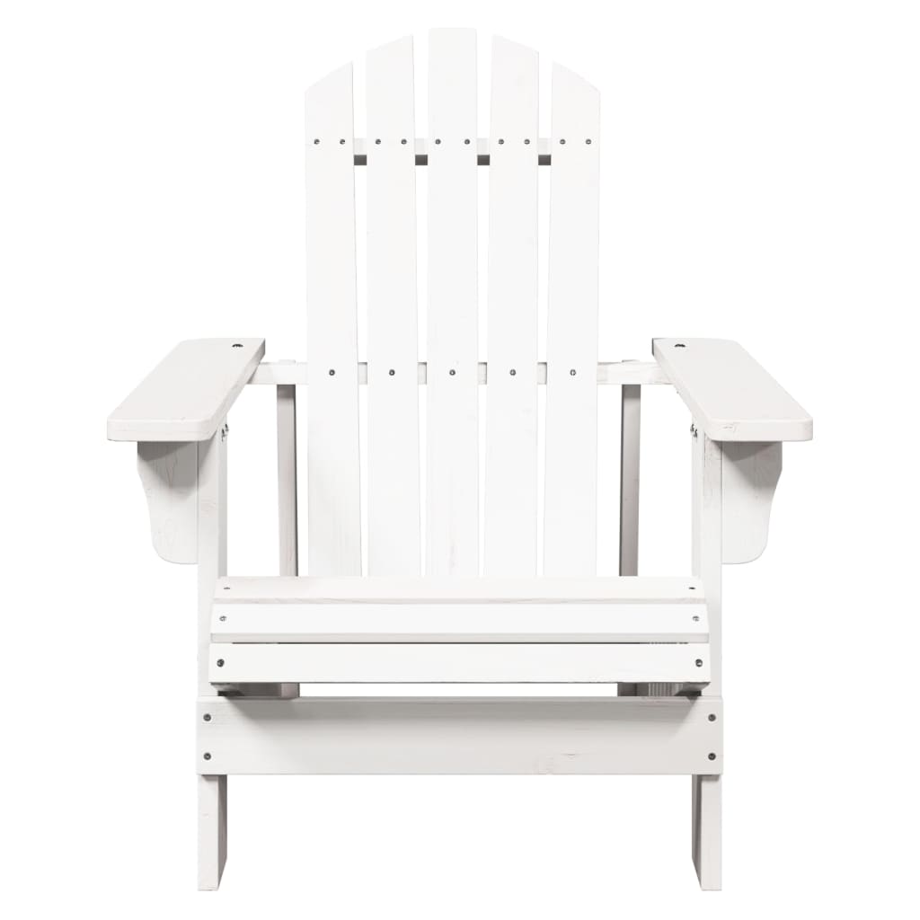 Adirondack Chair White 69x85x90.5 cm Solid Wood Fir