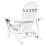 Adirondack Chair White 69x85x90.5 cm Solid Wood Fir