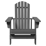 Adirondack Chair Grey 69x85x90.5 cm Solid Wood Fir