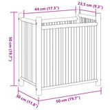 Planter 50x30x50 cm Bamboo
