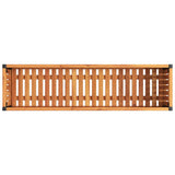 Garden Planter 110x30x27.5 cm Solid Wood Acacia and Steel