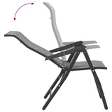 Folding Garden Chairs 8 pcs Grey Poly Rattan