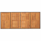 Garden Dining Set 9 pcs Black and brown Poly Rattan