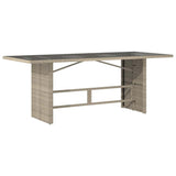 Outdoor Dining Set 7 pcs Light grey