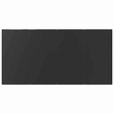 Garden Dining Set with Cushion 5 pcs Black Poly Rattan