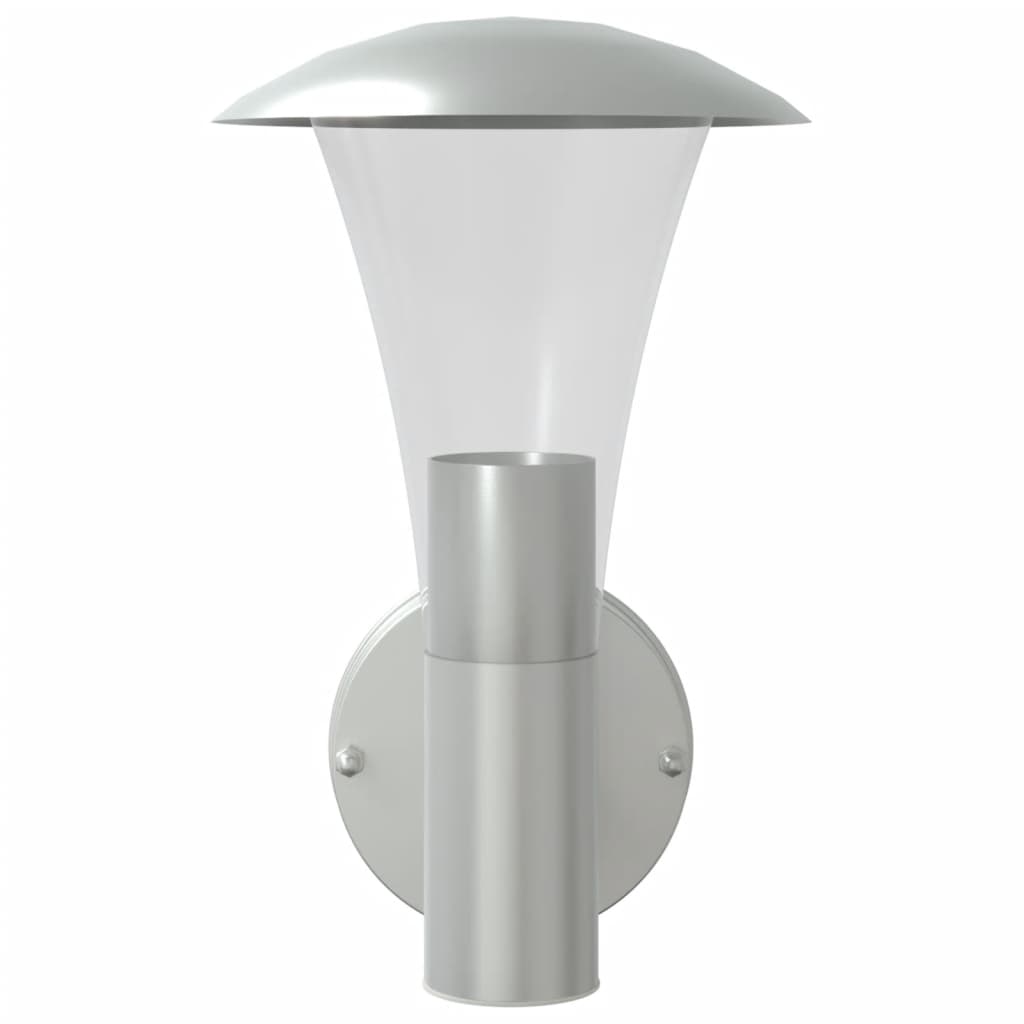 Outdoor Wall Lights 2pcs Silver Stainless Steel