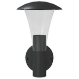 Outdoor Wall Light Black Stainless Steel
