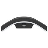 Outdoor LED Wall Light with Sensor Black Die-cast Aluminium