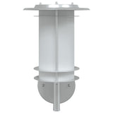 Outdoor Wall Light Silver Stainless Steel