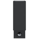 Outdoor Wall Lights with Sensors 2pcs Black Die-cast Aluminium