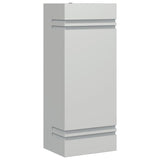 Outdoor Wall Light Silver Stainless Steel