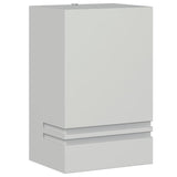 Outdoor Wall Light Silver Stainless Steel