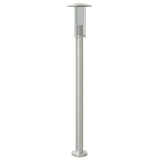 Outdoor Floor Lamp Silver 100 cm Stainless Steel