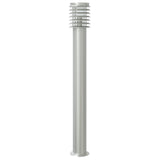 Outdoor Floor Lamps with Sensors 3pcs Silver 110cm Stainless Steel