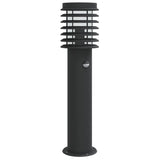 Outdoor Floor Lamp with Sensor Black 60 cm Stainless Steel