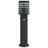 Outdoor Floor Lamp with Sensor Black 60 cm Stainless Steel
