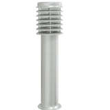 Outdoor Floor Lamp with Outlet Silver 60 cm Stainless Steel