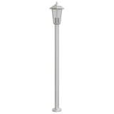 Outdoor Floor Lamp Silver 120 cm Stainless Steel