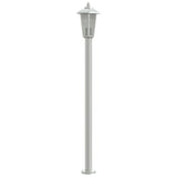 Outdoor Floor Lamps 3pcs Silver 120 cm Stainless Steel