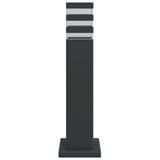 Outdoor Floor Lamps with Outlet 3pcs Black 50 cm Aluminium