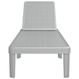 4-Way Height Adjustable Sun Lounger 155.5x57x28 cm Polypropylene