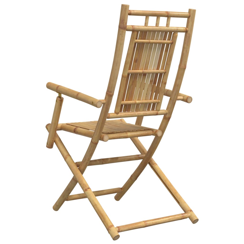 Folding Garden Chairs 4 pcs 53x66x99 cm Bamboo