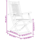 Folding Garden Chairs 6 pcs 53x66x99 cm Bamboo
