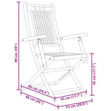 Folding Garden Chairs 8 pcs 53x66x99 cm Bamboo