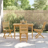 5 Piece Garden Dining Set Bamboo