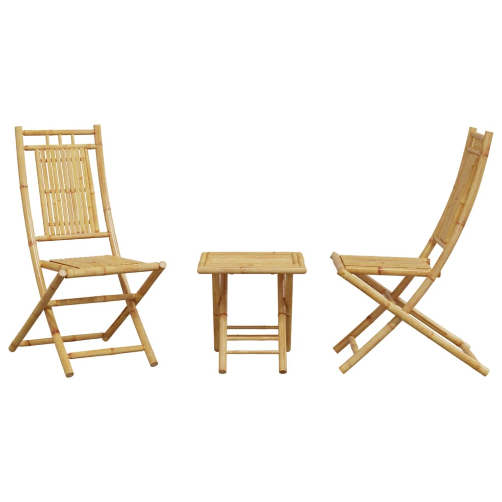 3 Piece Bistro Set Bamboo