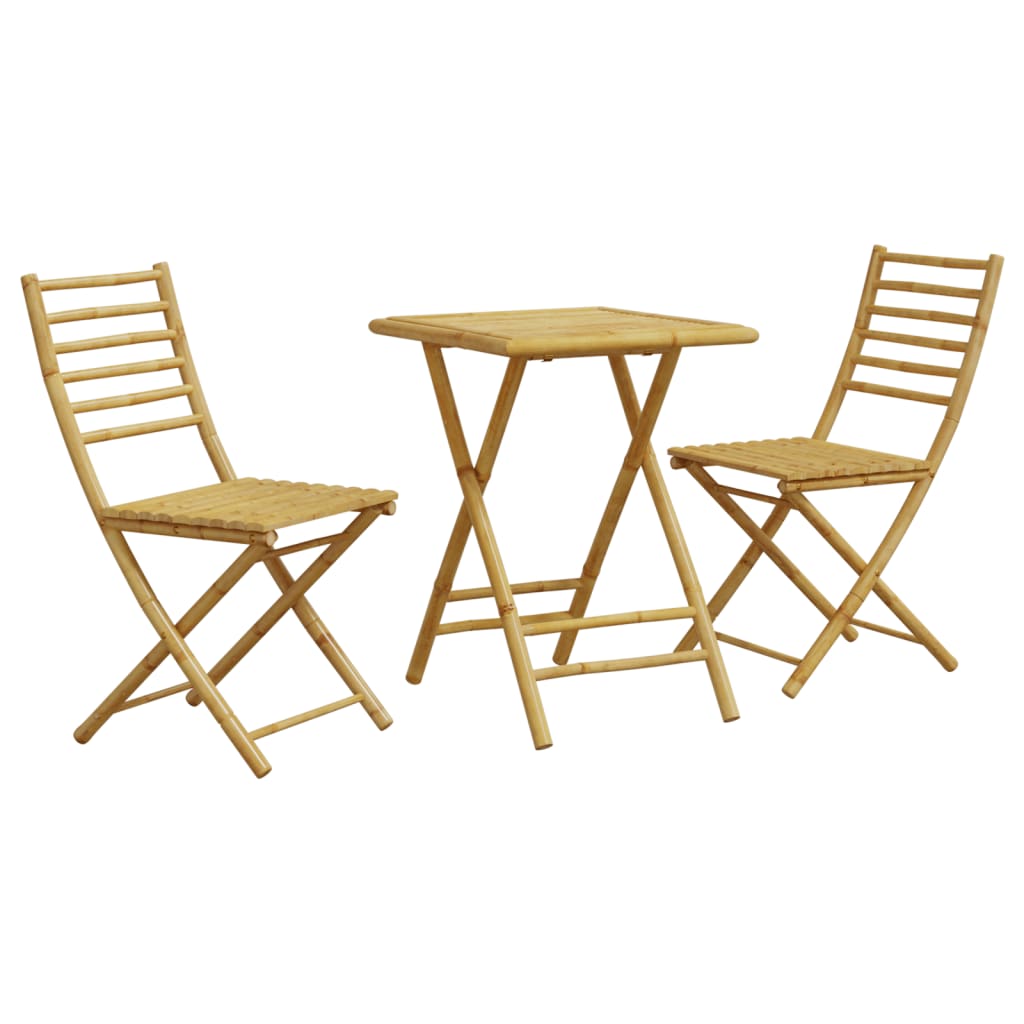 3 Piece Bistro Set Bamboo