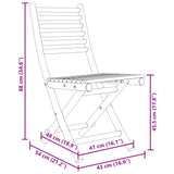 5 Piece Garden Dining Set Bamboo